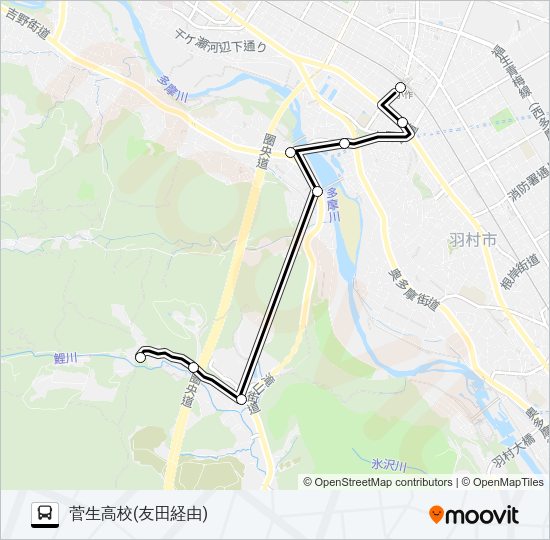 小13 Bus Line Map