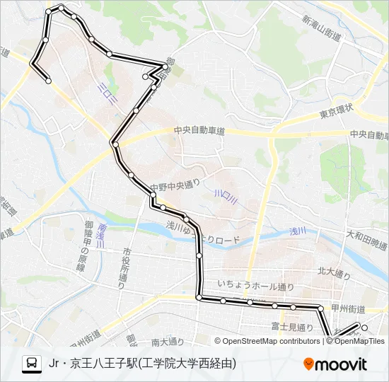 工01 Bus Line Map
