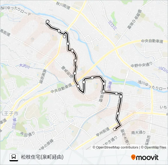 市01 バスの路線図