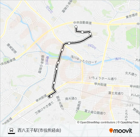 市04 バスの路線図