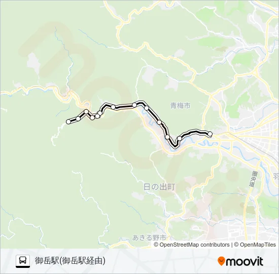御11 バスの路線図