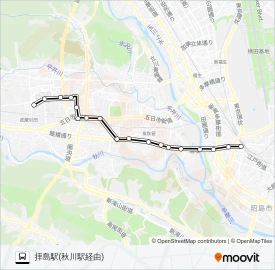 拝01 Bus Line Map