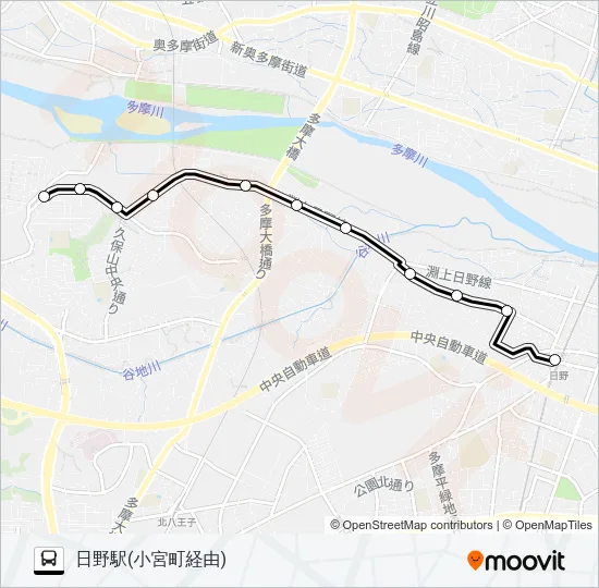 日21 バスの路線図