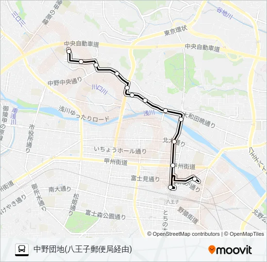 暁21 Bus Line Map