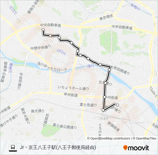 暁21 Bus Line Map