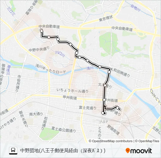暁21 Bus Line Map