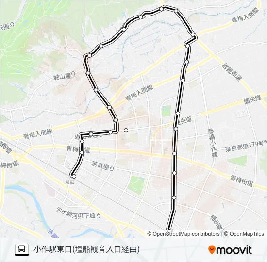河11 バスの路線図