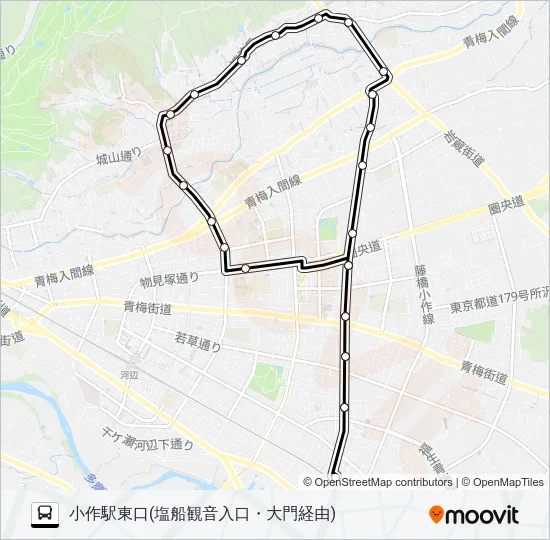 河11 バスの路線図