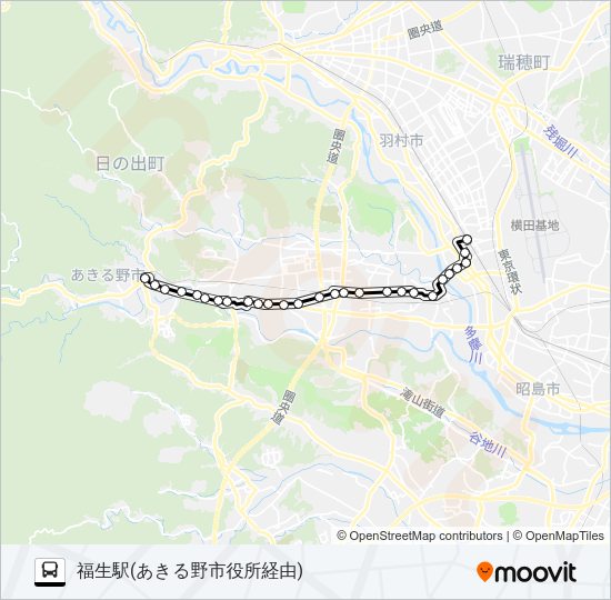 福20 Bus Line Map