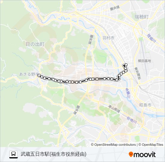 福20 Bus Line Map