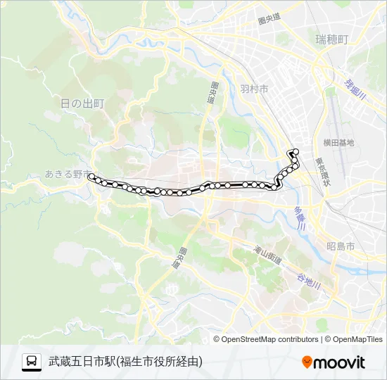 福20 Bus Line Map
