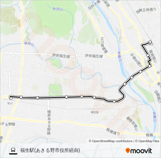 福21 Bus Line Map