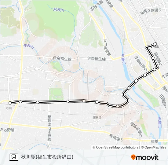 福21 バスの路線図