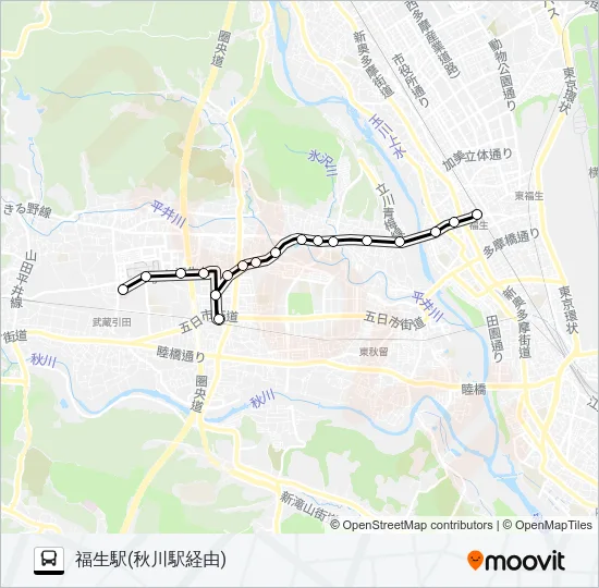 福23 Bus Line Map