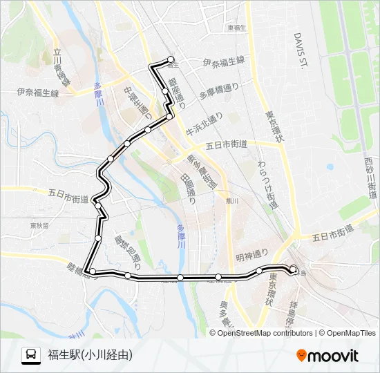 福25 Bus Line Map
