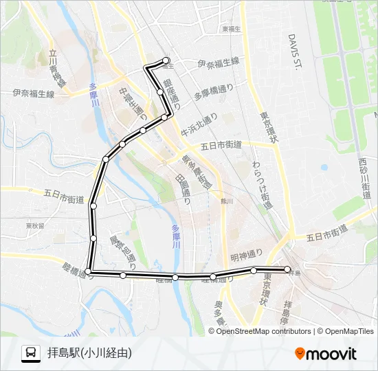 福25 Bus Line Map