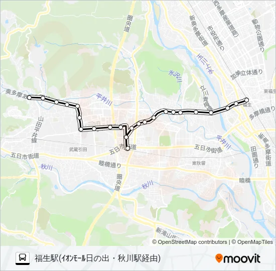 福26 バスの路線図