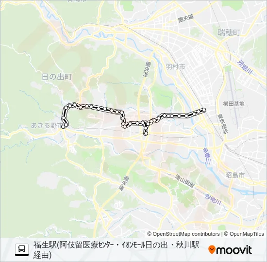 福27 バスの路線図