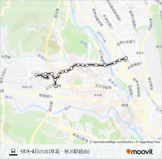 福29 バスの路線図