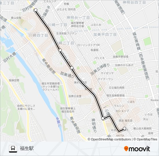 福30 Bus Line Map