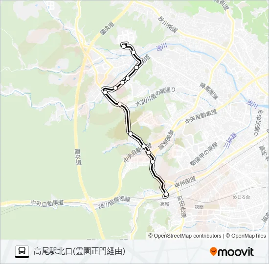 美11 バスの路線図