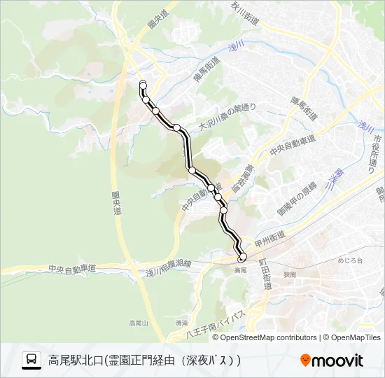 美21 バスの路線図