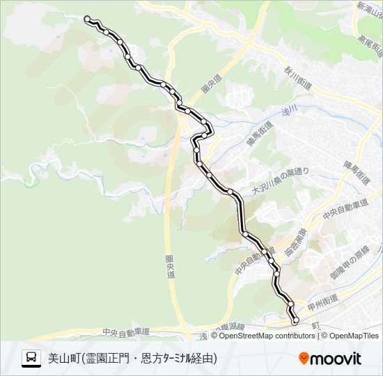 美22 Bus Line Map