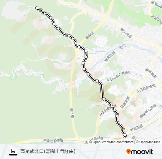 美22 Bus Line Map