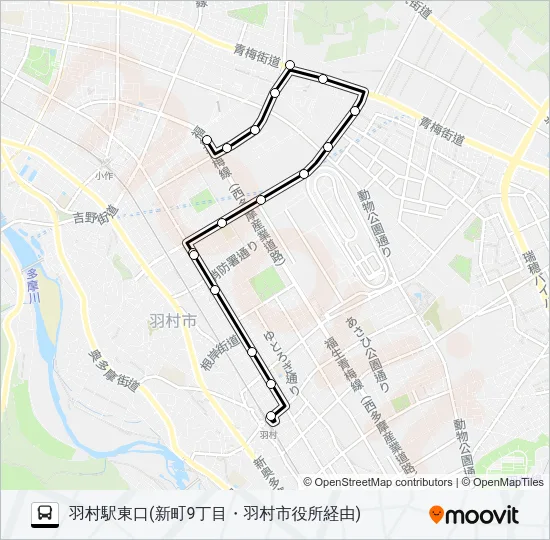 羽33 バスの路線図