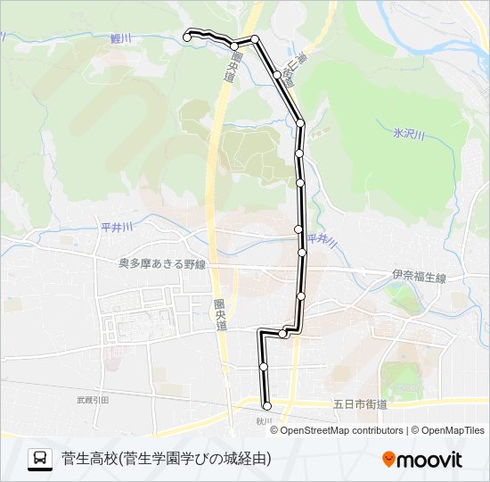 菅02 Bus Line Map