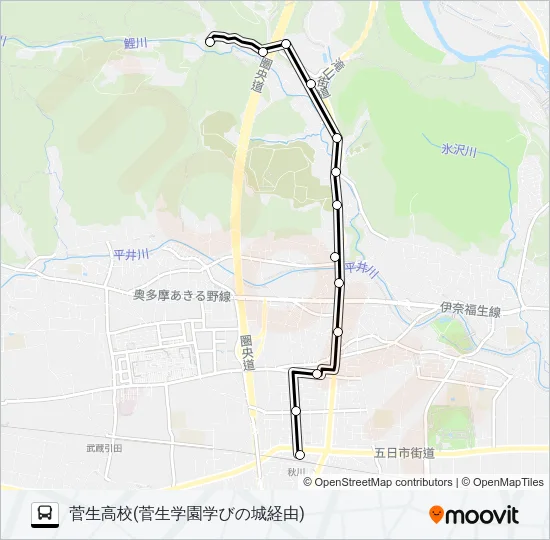 菅02 Bus Line Map