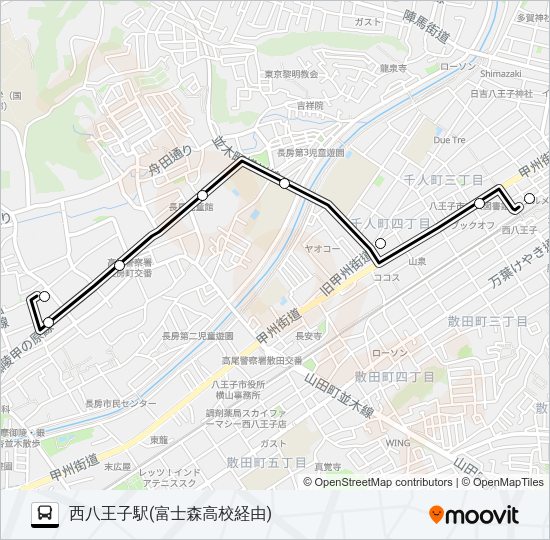 長83 Bus Line Map