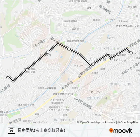 長83 バスの路線図