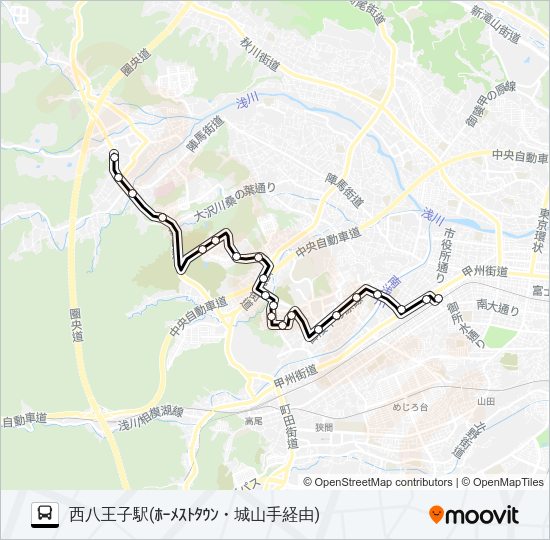 長86 Bus Line Map