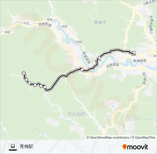 青26 バスの路線図
