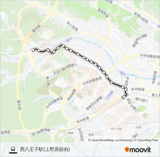 うえ01 バスの路線図