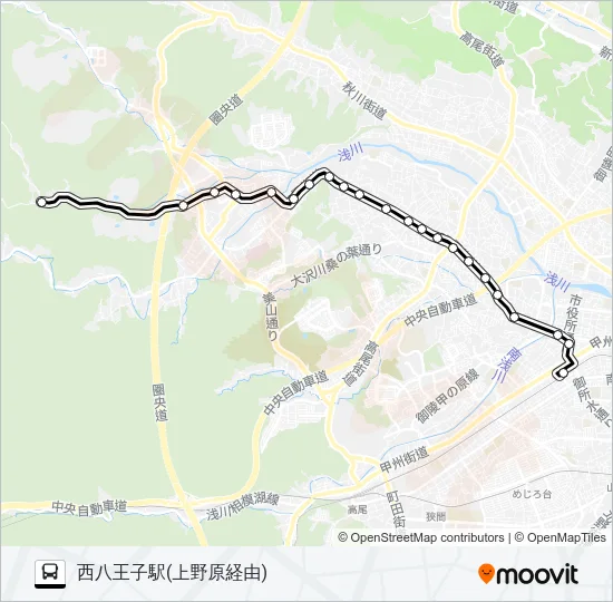 うえ03 バスの路線図