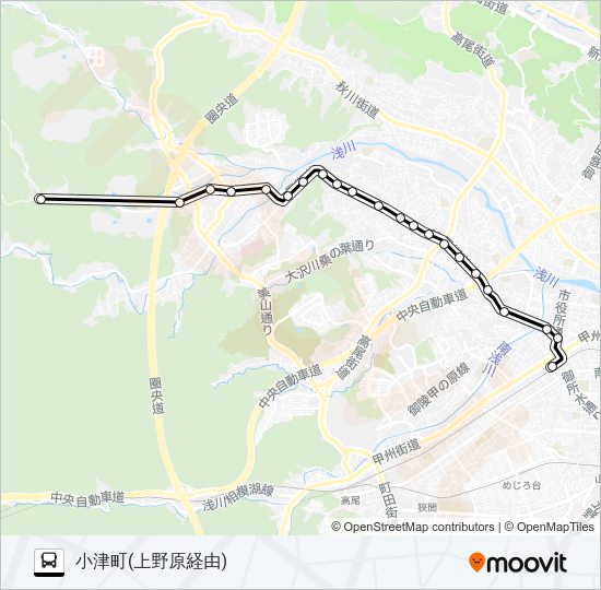 うえ03 Bus Line Map
