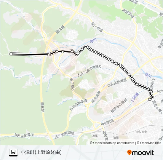 うえ03 バスの路線図