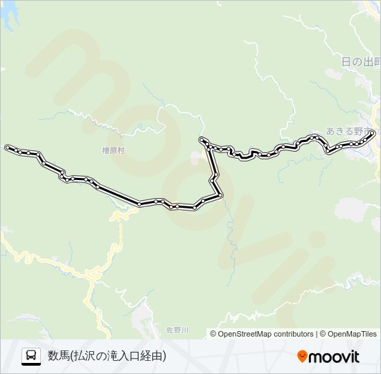五滝10 Bus Line Map