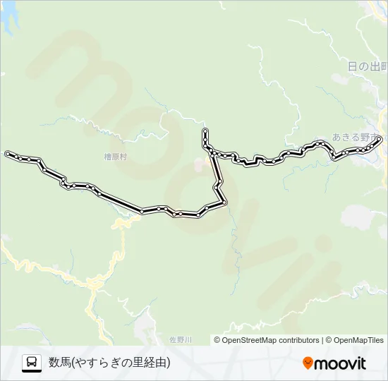 五里10 バスの路線図