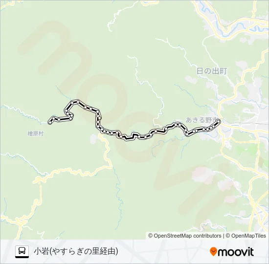 五里12 バスの路線図