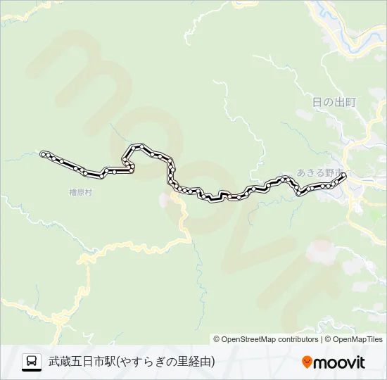 五里18 バスの路線図