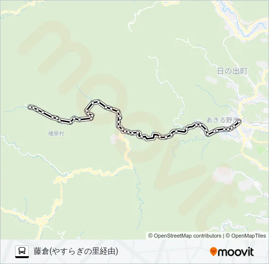 五里18 バスの路線図