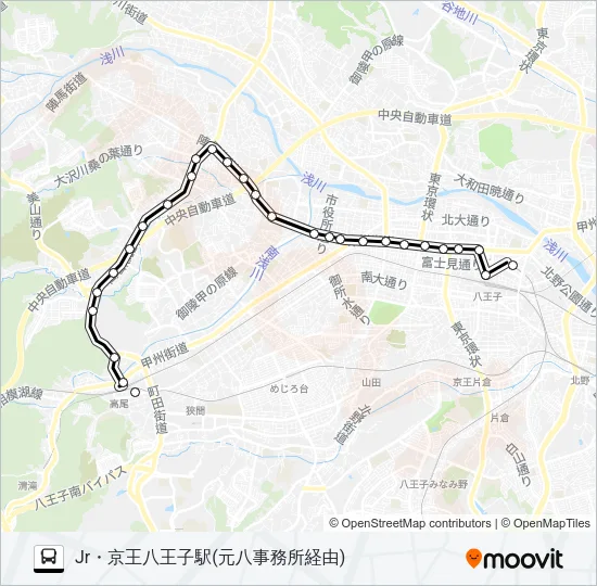 元八03 Bus Line Map