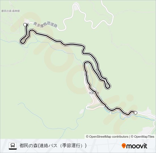 連絡バス Bus Line Map
