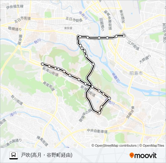 高月01 Bus Line Map