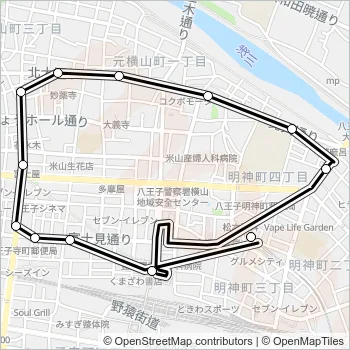 市街地循環 Bus Line Map
