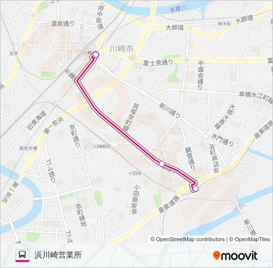 急行 バスの路線図