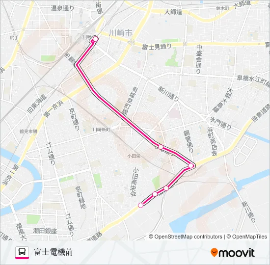 急行 バスの路線図